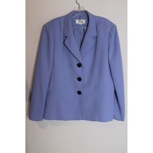 Le Suit Blazer Jacket‎ Business Career Wear Periwinkle Blue Size 18